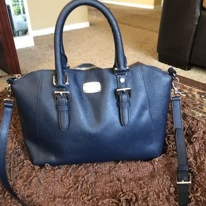 Navy Blue Coach Purse